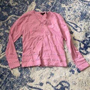 Brand new BCBG long sleeved v-neck light sweater